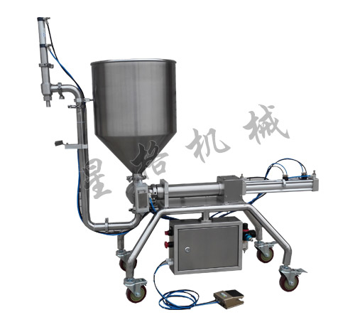 半自動(dòng)辣椒醬包裝機(jī)(圖1)